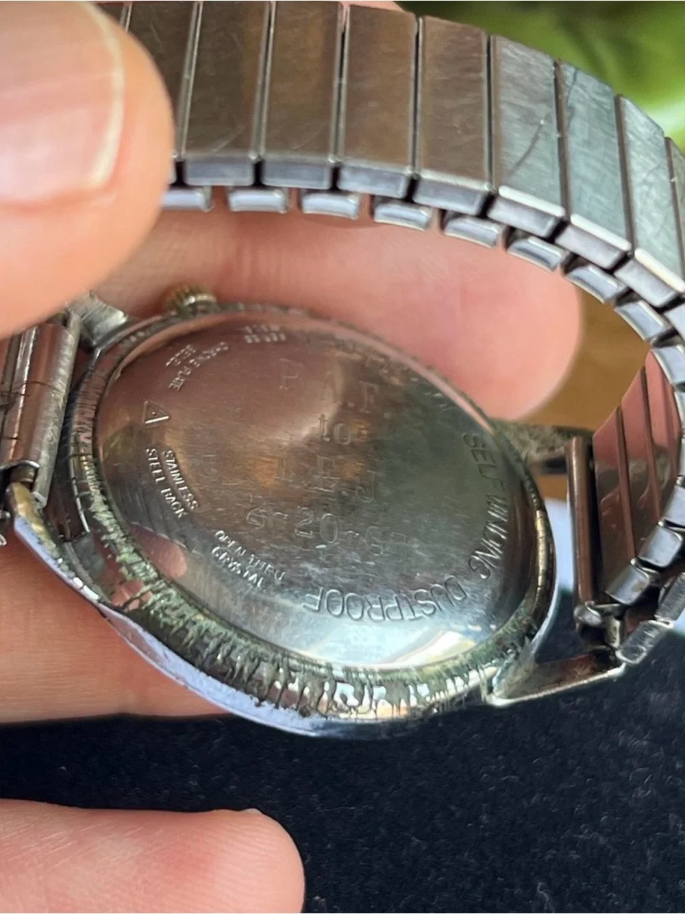 Vintage Belforte Men's Silver mechanical auto Watch - Classic White Dial